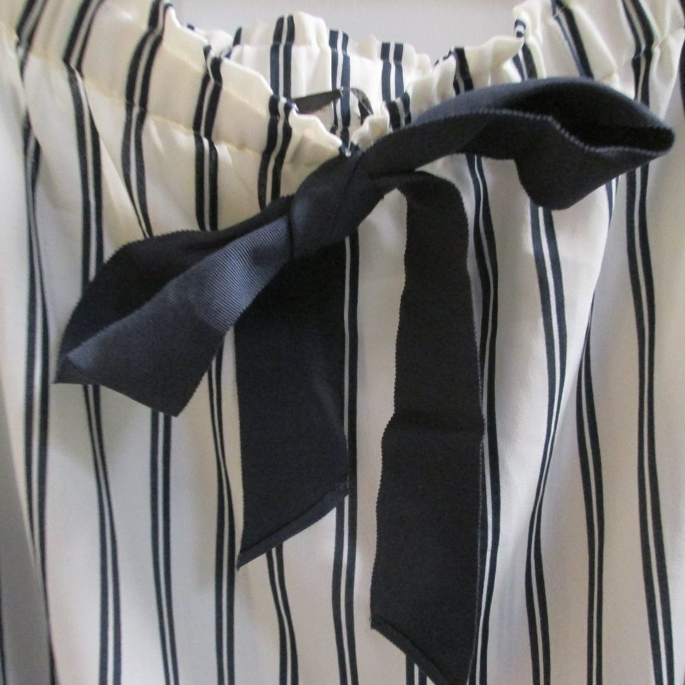 J. CREW Mercantile striped off shoulder blouse - Picture 4 of 14